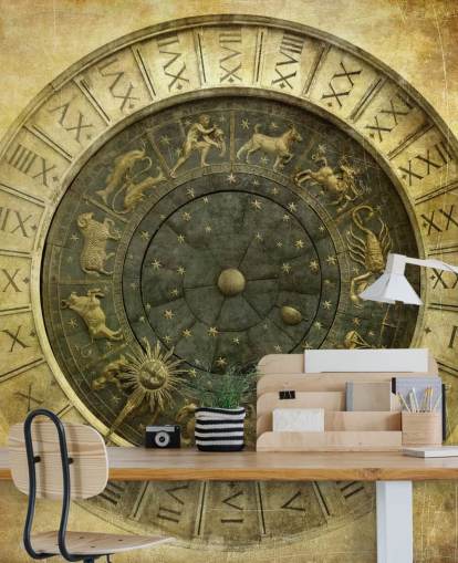 carta da parati vecchio orologio