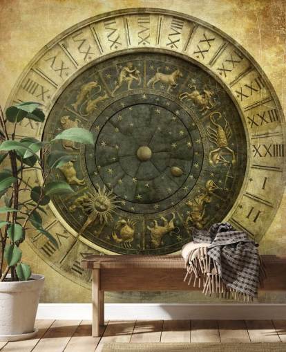 vieux papier peint horloge vieux papier peint horloge