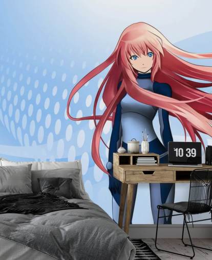 rödhårig anime flicka tapeter