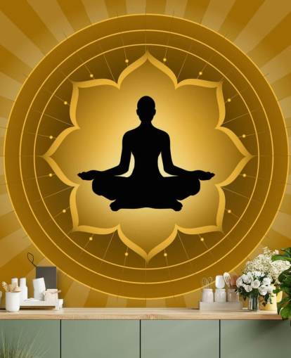 Jooga - Lotus Meditaatio Taustakuva