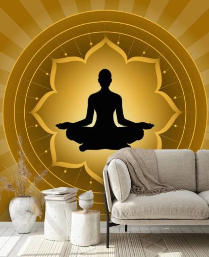 Yoga - Carta da parati Lotus Meditation Yoga - Carta da parati Lotus Meditation