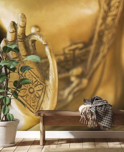 Hand of the Golden Buddha Golden Buddha Wallpaper