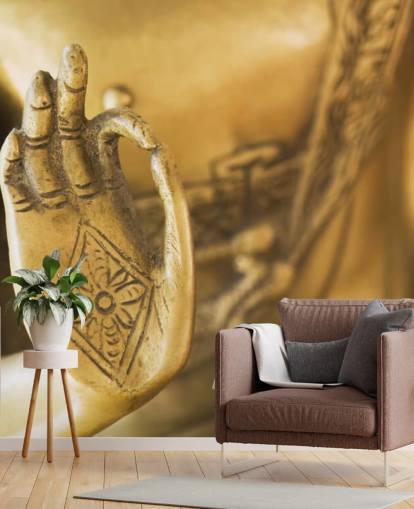 Hand of the Golden Buddha Golden Buddha Wallpaper