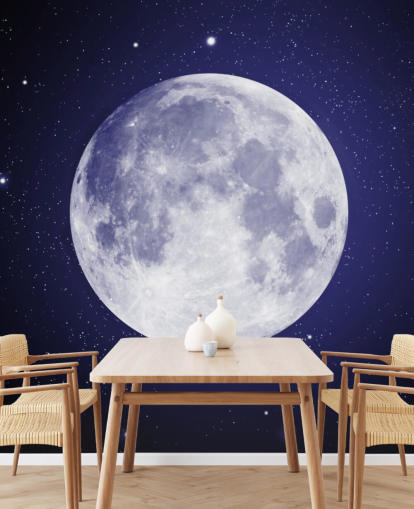 ciel nocturne bleu foncé avec fond d'écran lune ciel nocturne bleu foncé avec fond d'écran lune