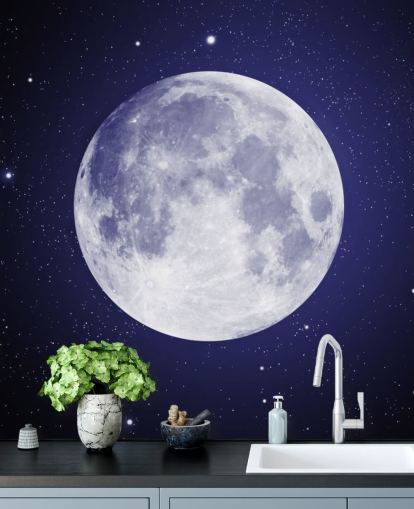 ciel nocturne bleu foncé avec fond d'écran lune ciel nocturne bleu foncé avec fond d'écran lune