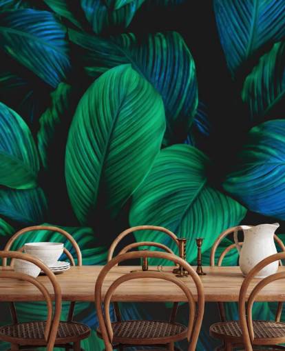 Papel de parede verde e azul Papel de parede verde e azul