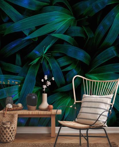 Papel de parede verde profundo da selva