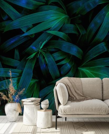 Papel de parede verde profundo da selva