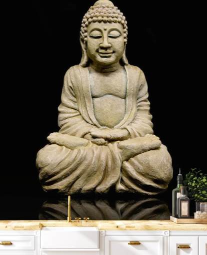 Buda de pedra Stone Buddha Wallpaper 