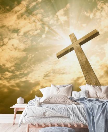 Kreuz gegen den Himmel Wandgemälde Kreuz gegen den Himmel Wandgemälde