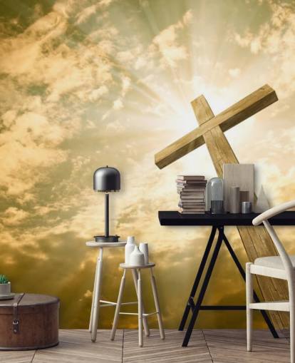 Kryds mod Sky Wall Mural