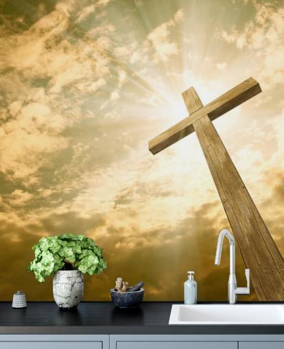 Kryds mod Sky Wall Mural Kryds mod Sky Wall Mural