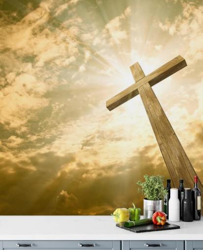 Cross against the Sky Wall Mural Cross against the Sky Wall Mural