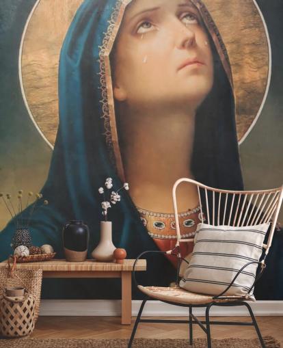 Decorazione murale cristiana Mary Crying