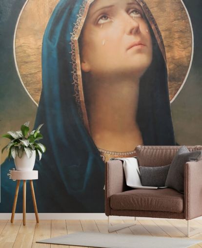 Decorazione murale cristiana Mary Crying