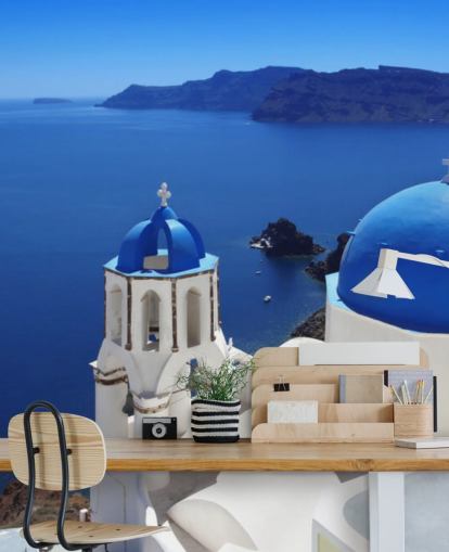 Santorini Traditional Church in Oia Wall Mural