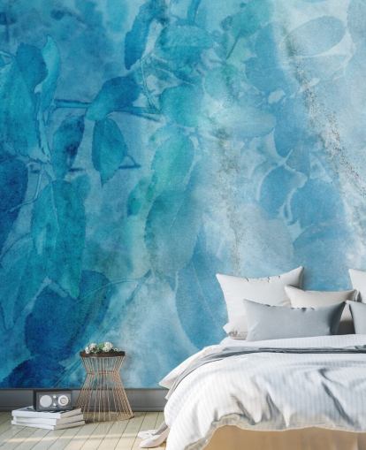 Blue Marble Effect Wallpaper