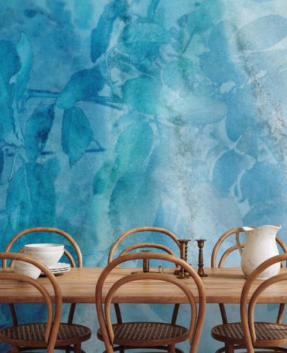 Blue Marble Effect Wallpaper