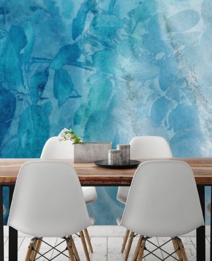 Blue Marble Effect Wallpaper