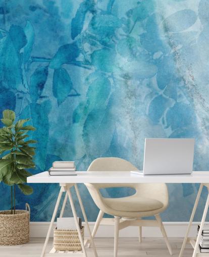 Blue Marble Effect Wallpaper