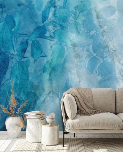 Blue Marble Effect Wallpaper