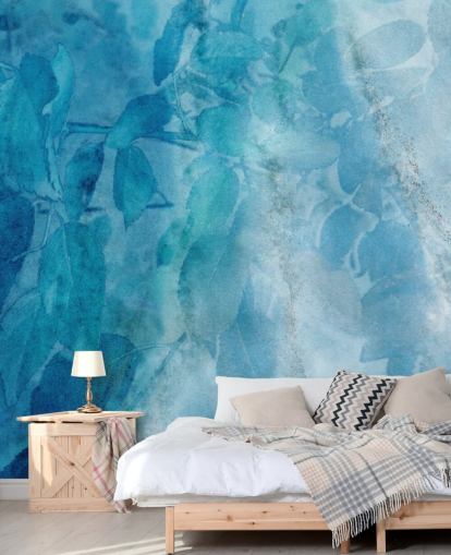 Blue Marble Effect Wallpaper