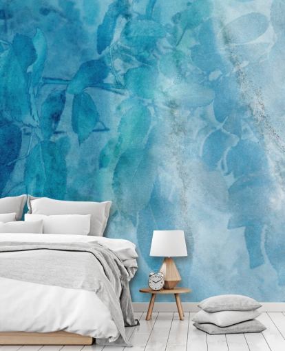 Blue Marble Effect Wallpaper