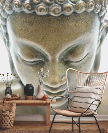 Buddha huvud tapet
