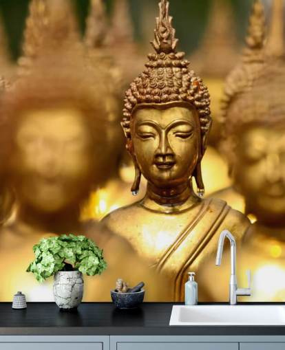 Buddha-Statuen Buddha Statues Wallpaper 