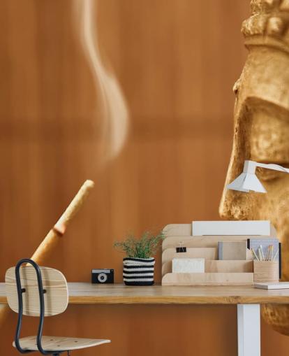 Zen Temple - Smoke Meditation with Buddha Zen Temple Wallpaper 