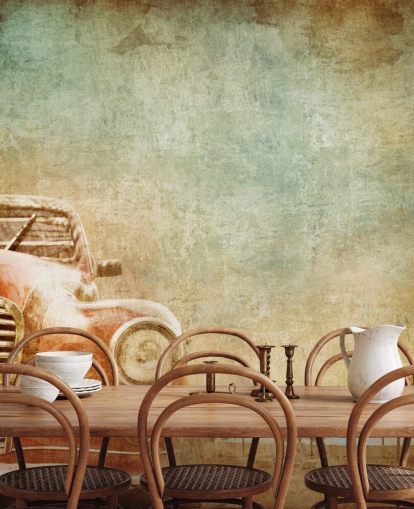 Papier peint de voiture vintage rouge