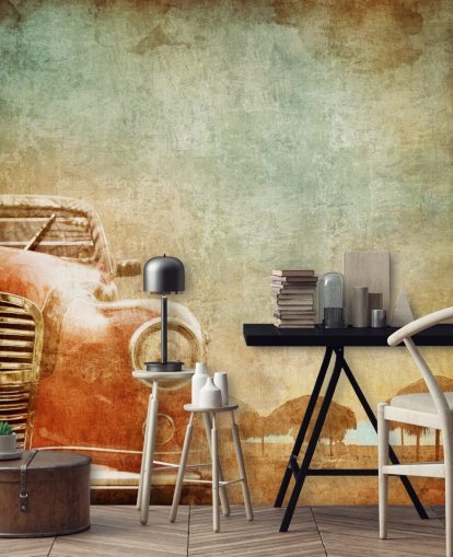 Red Vintage Car Wallpaper