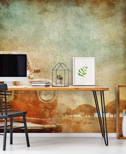 Papel de parede vermelho de carros antigos