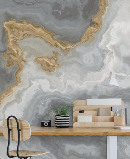 gray and gold marble wallpaper mural called Elegant Gray and Gold Marble for bathrooms, kitchens and dining rooms gray and gold marble wallpaper mural called Elegant Gray and Gold Marble for bathrooms, kitchens and dining rooms