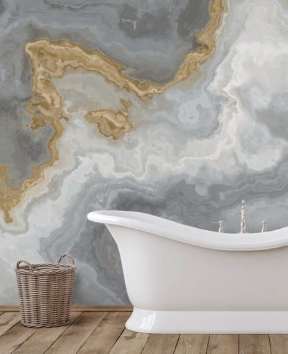 grey and gold marble wallpaper mural called Elegant Grey and Gold Marble for bathrooms, kitchens and dining rooms grey and gold marble wallpaper mural called Elegant Grey and Gold Marble for bathrooms, kitchens and dining rooms