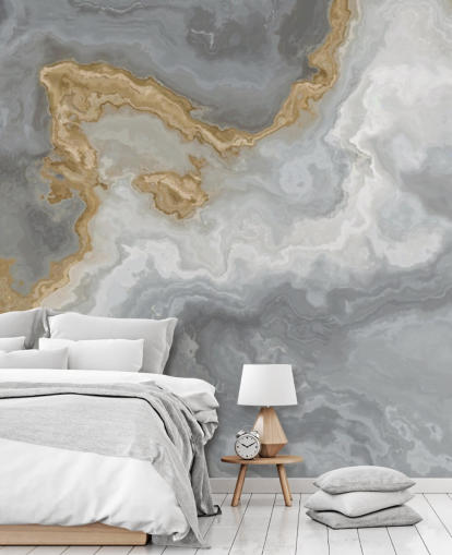 gray and gold marble wallpaper mural called Elegant Gray and Gold Marble for bathrooms, kitchens and dining rooms gray and gold marble wallpaper mural called Elegant Gray and Gold Marble for bathrooms, kitchens and dining rooms