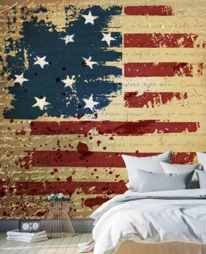 Independence Day Background. Abstract, grunge, vector.