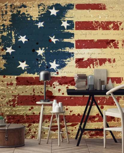 Independence Day Background. Abstract, grunge, vector.