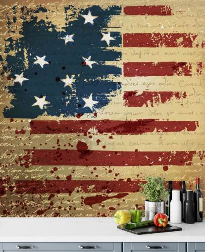 Independence Day Background. Abstract, grunge, vector.