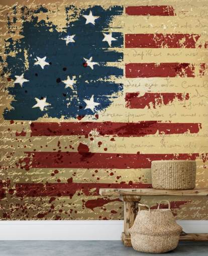 Independence Day Background. Abstract, grunge, vector.