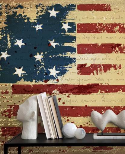 Independence Day Background. Abstract, grunge, vector.