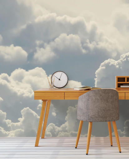 Glühende weiße Wolken Wallpaper Glühende weiße Wolken Wallpaper