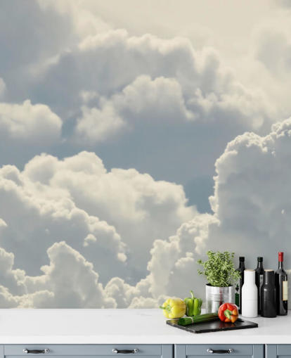 Papel de parede de nuvens brancas brilhantes Papel de parede de nuvens brancas brilhantes