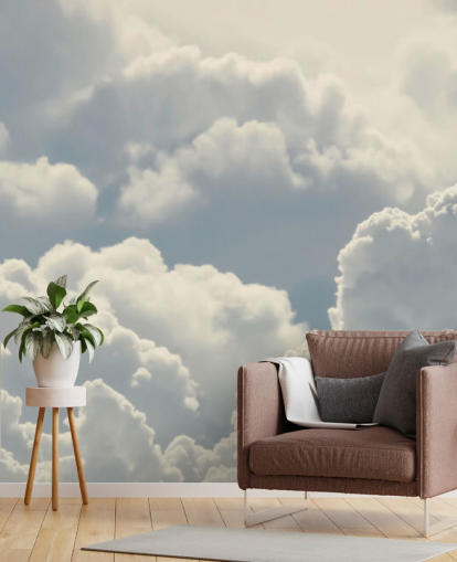 Glühende weiße Wolken Wallpaper Glühende weiße Wolken Wallpaper