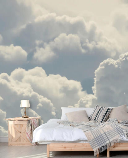 Glowing White Clouds Wallpaper