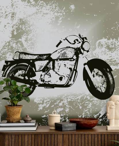 Gammel Motorsykkel Bakgrunn