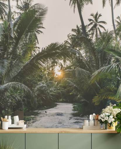 Sunset Jungle Jungle Wallpaper