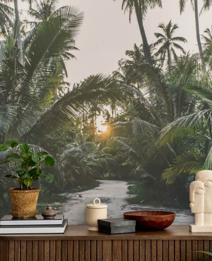 Sunset Jungle Jungle Wallpaper