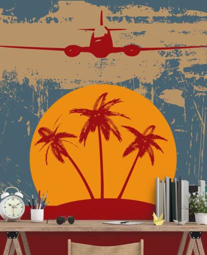 On Vacation Plane Wallpaper