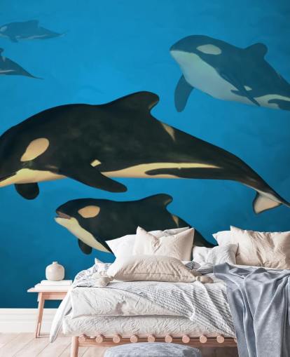 Decorazione murale della famiglia Orca Whale Decorazione murale della famiglia Orca Whale